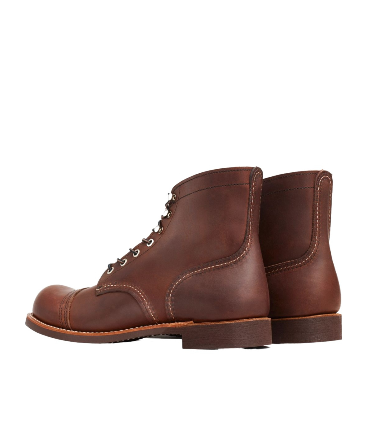 Red Wing Shoes Lace-up Leather Biker Boots In Red