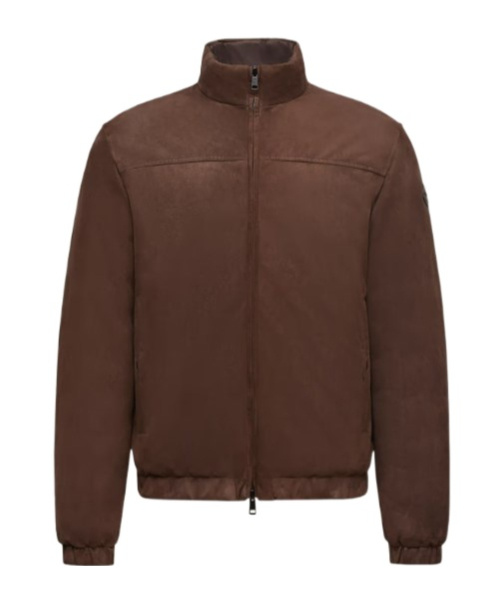 Moncler Cernay Reversible Short Down Jacket In Brown