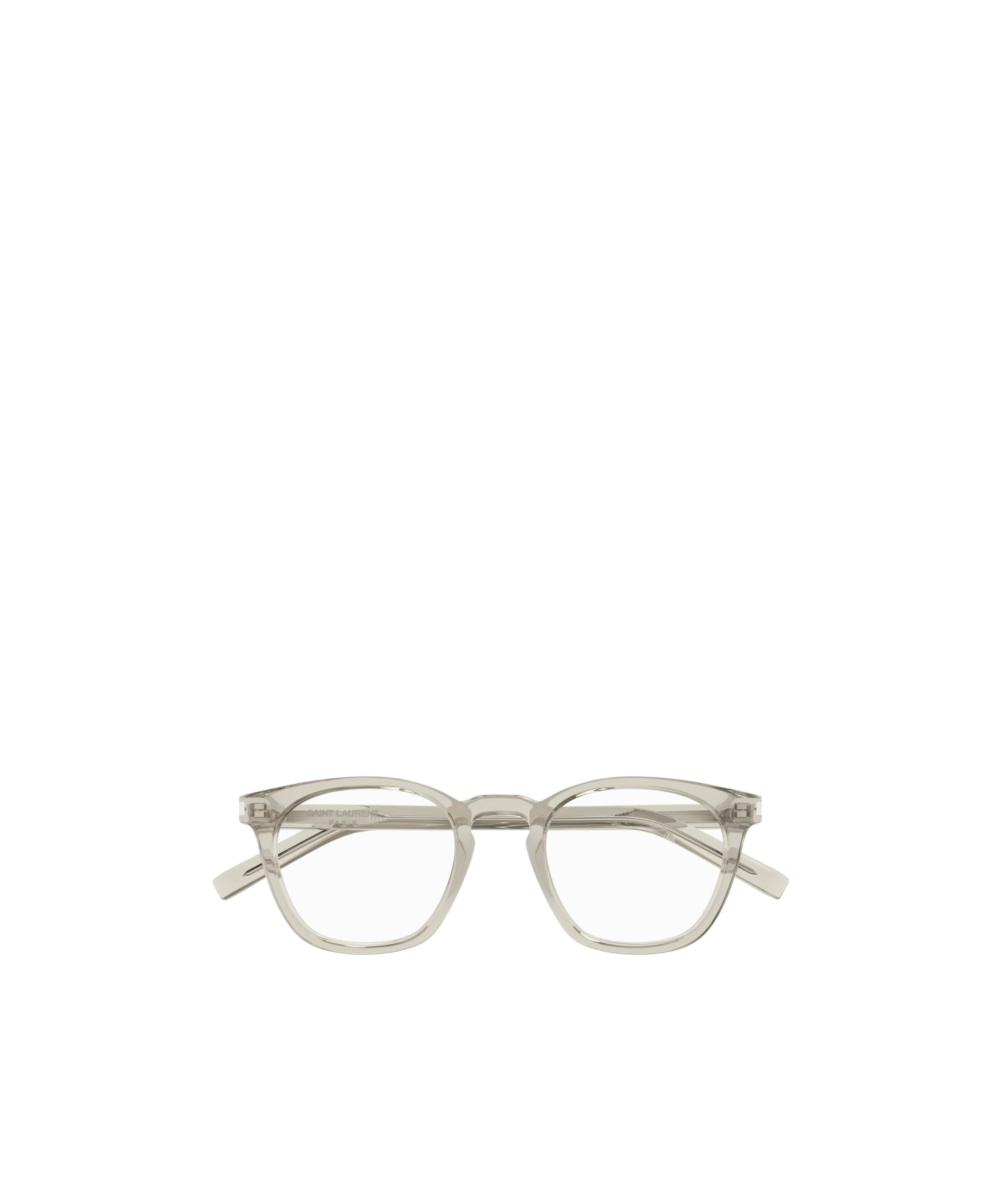 Saint Laurent Square-frame Glasses In Nude