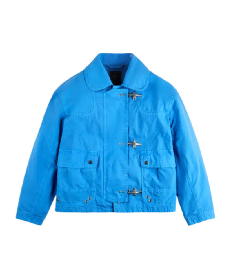 Fay 3 Ganci Bomber Jacket In Blue