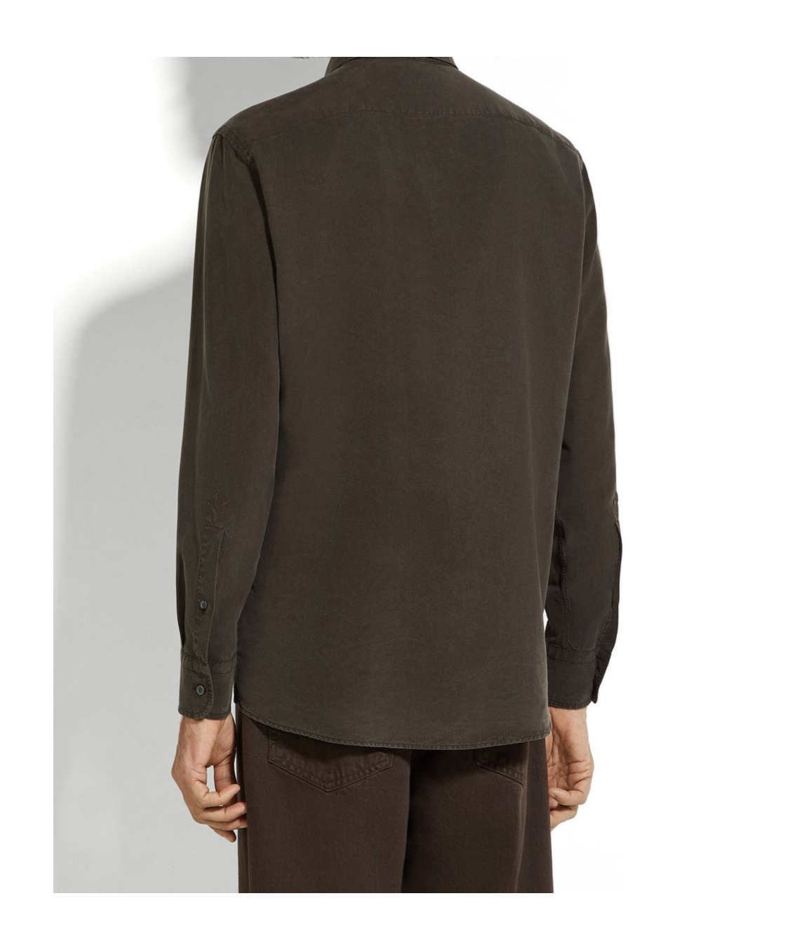 Shop Zegna Buttoned Long-sleeved Shirt