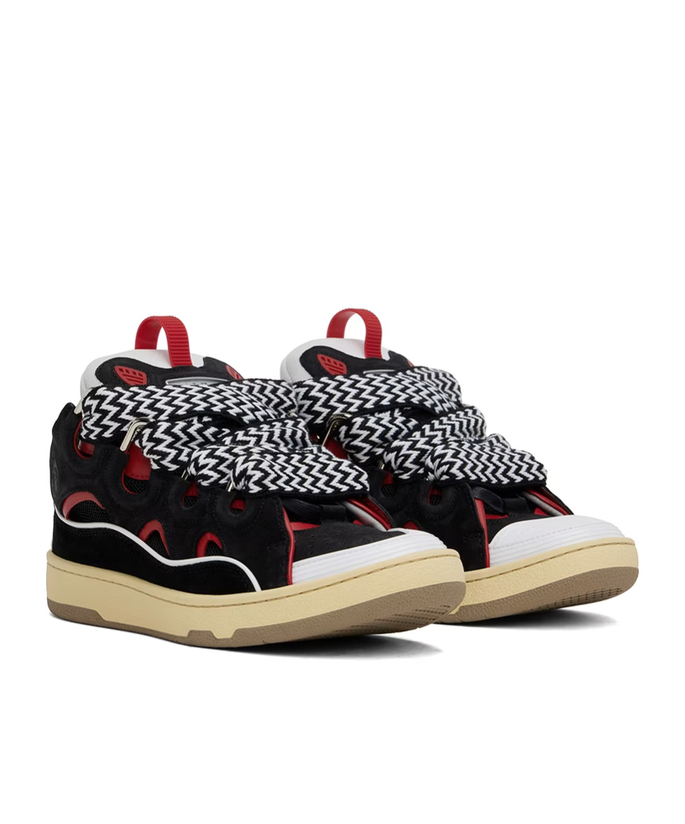 LANVIN LOGO-LACING LOW-CUT SNEAKERS