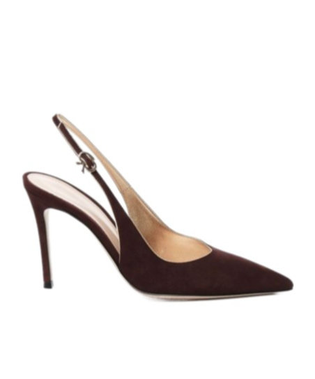 Gianvito Rossi 95 Metallic Leather-trimmed Suede Slingback Pumps In Multi