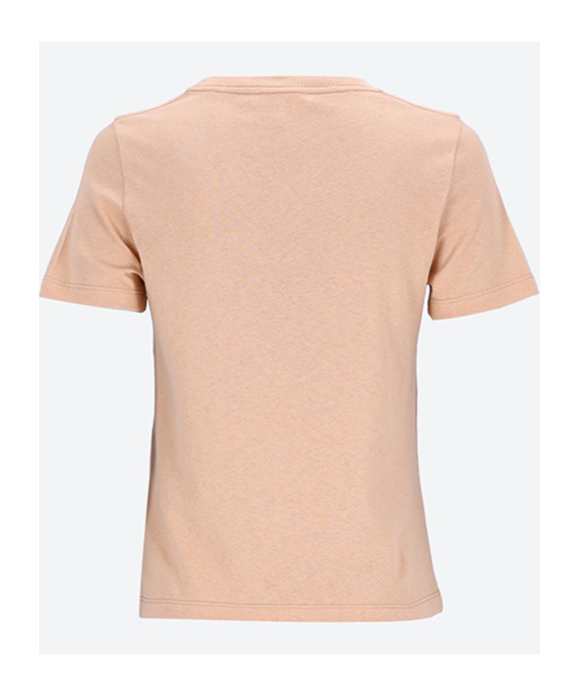 Chloé Printed Cotton-jersey T-shirt In Neutral