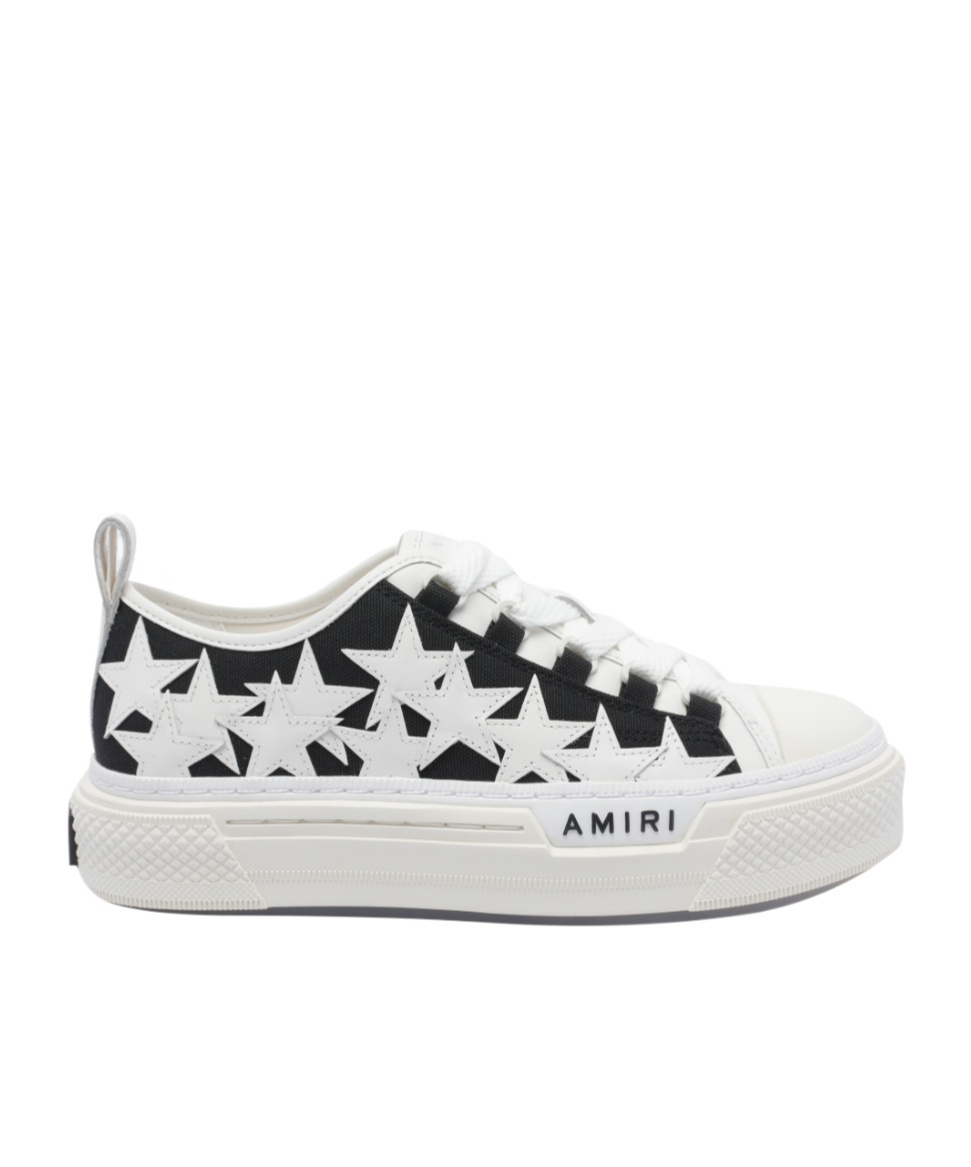 Amiri Star Pattern Rubber Sole Sneakers In White