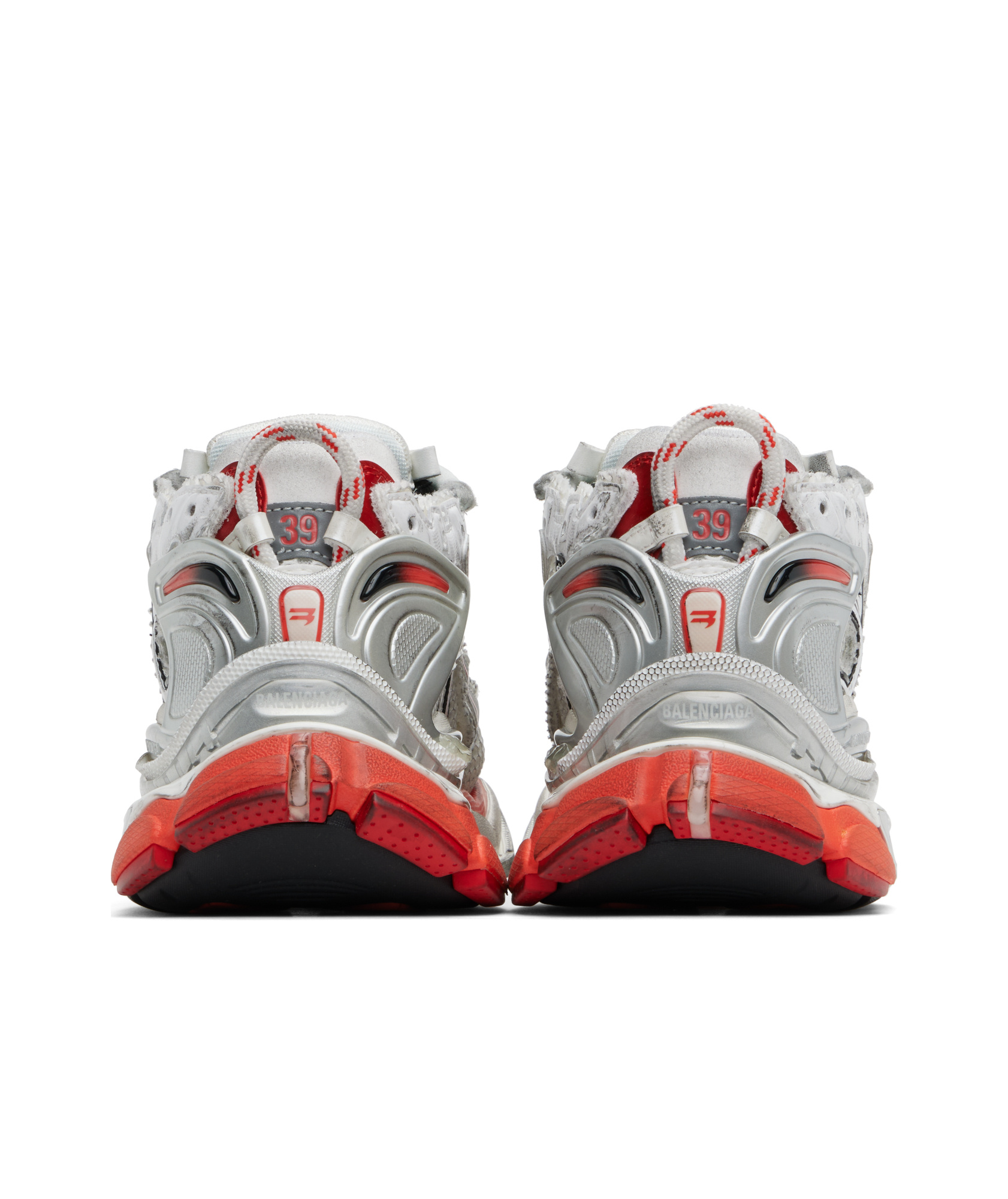 Balenciaga Runner Sneaker In White/red/black