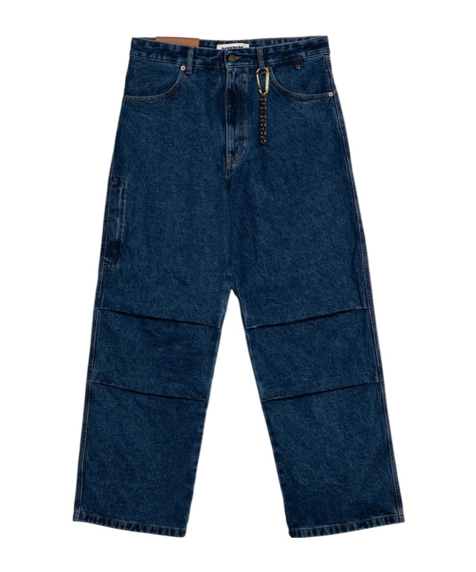 Darkpark Basic Wide-leg Jeans In Blue