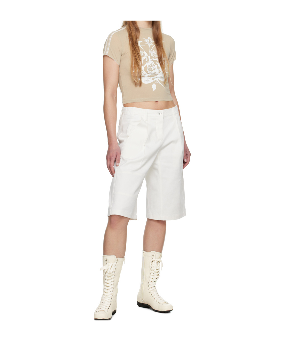Open Yy Rose Baby T-shirt In Neutral
