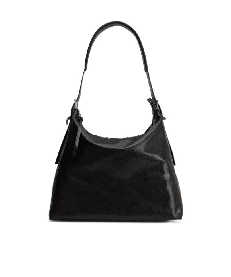 Lemaire Belted Shoulder Bag In Brown