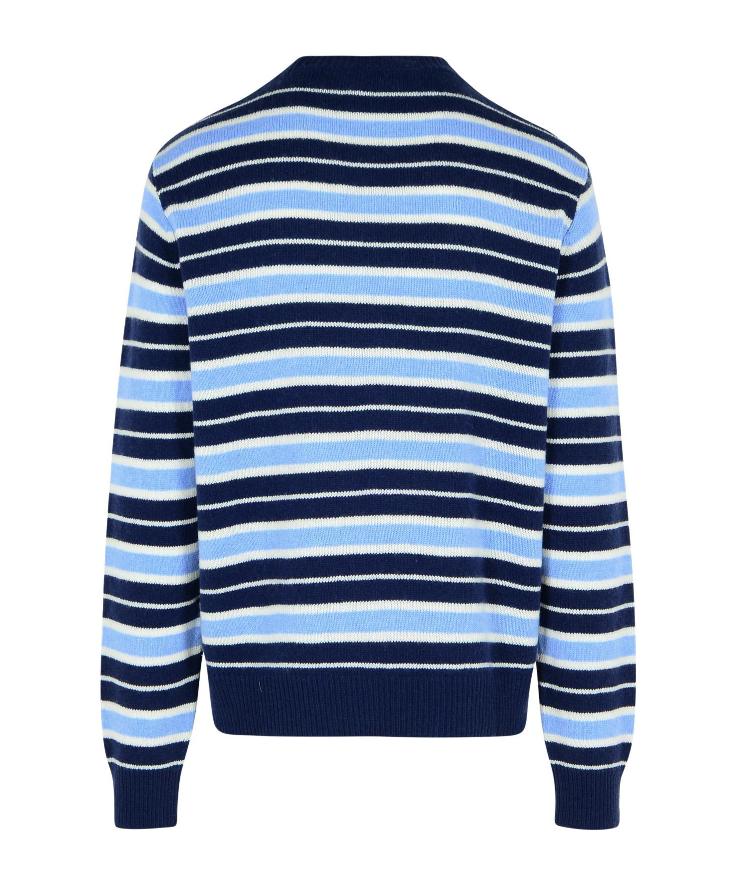 Marni Blue Virgin Wool Blend Sweatshirt Men In Blue