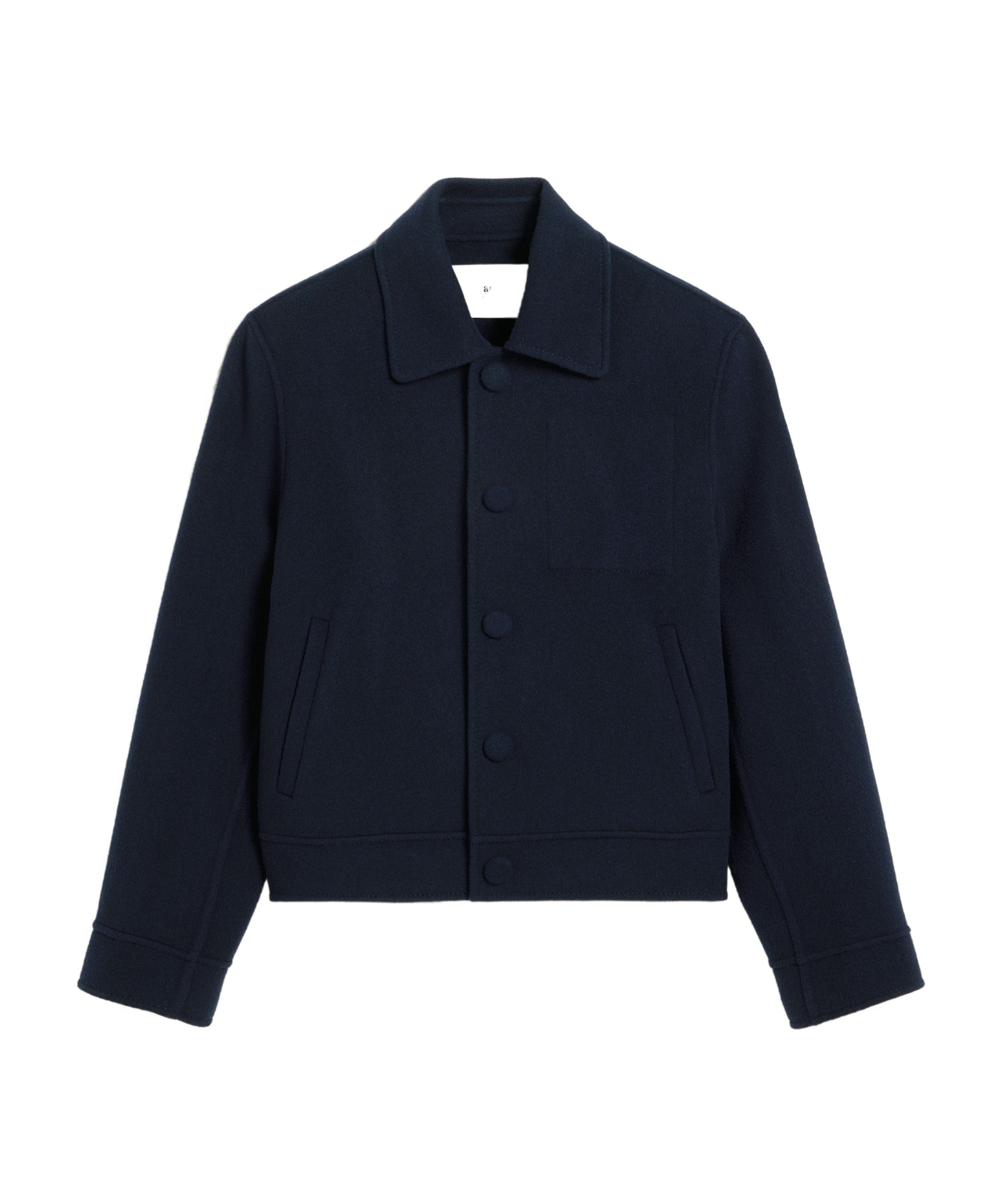 Ami Alexandre Mattiussi Oversize Virgin Wool Jacket In Black