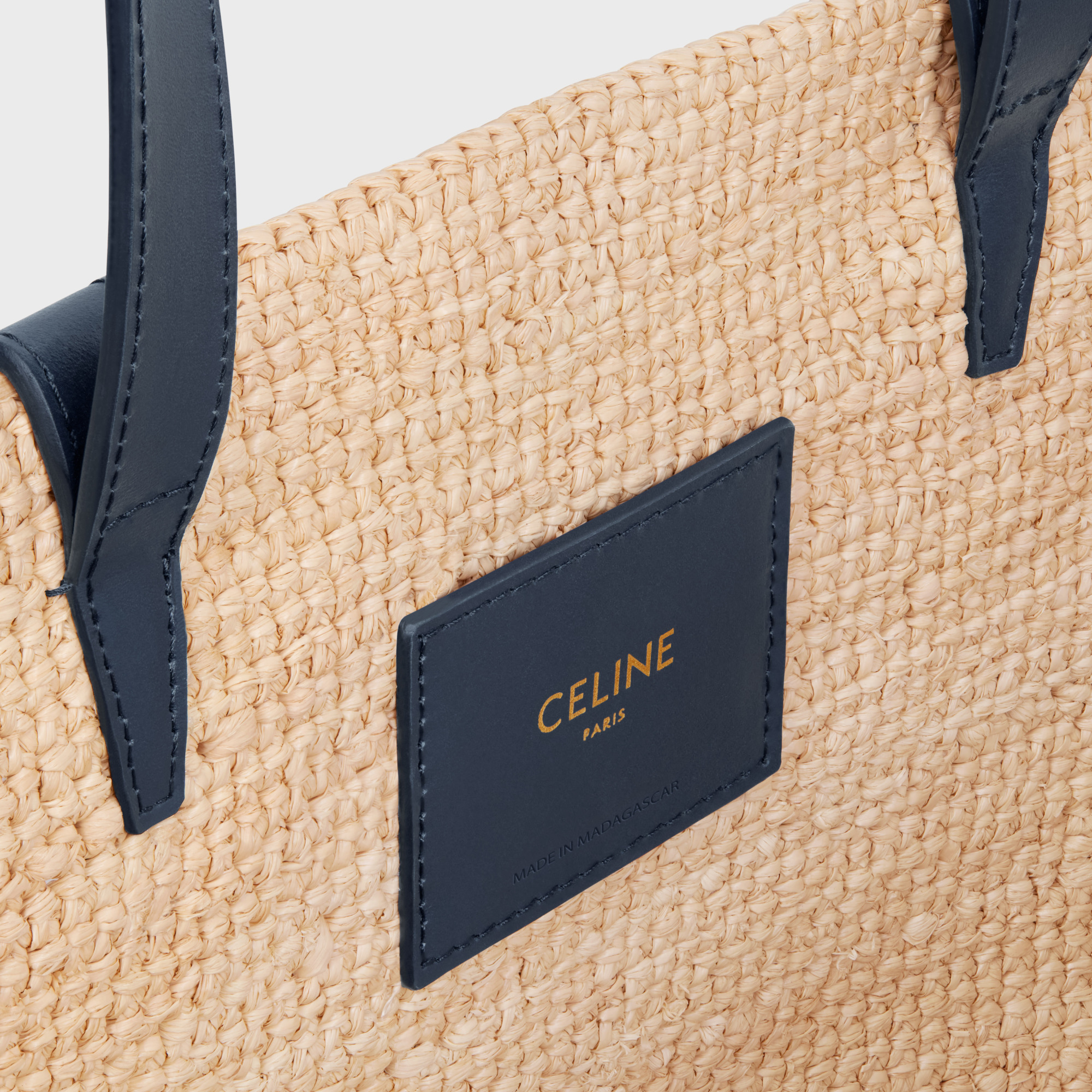 Celine Logo Shoulder Bag In Nude