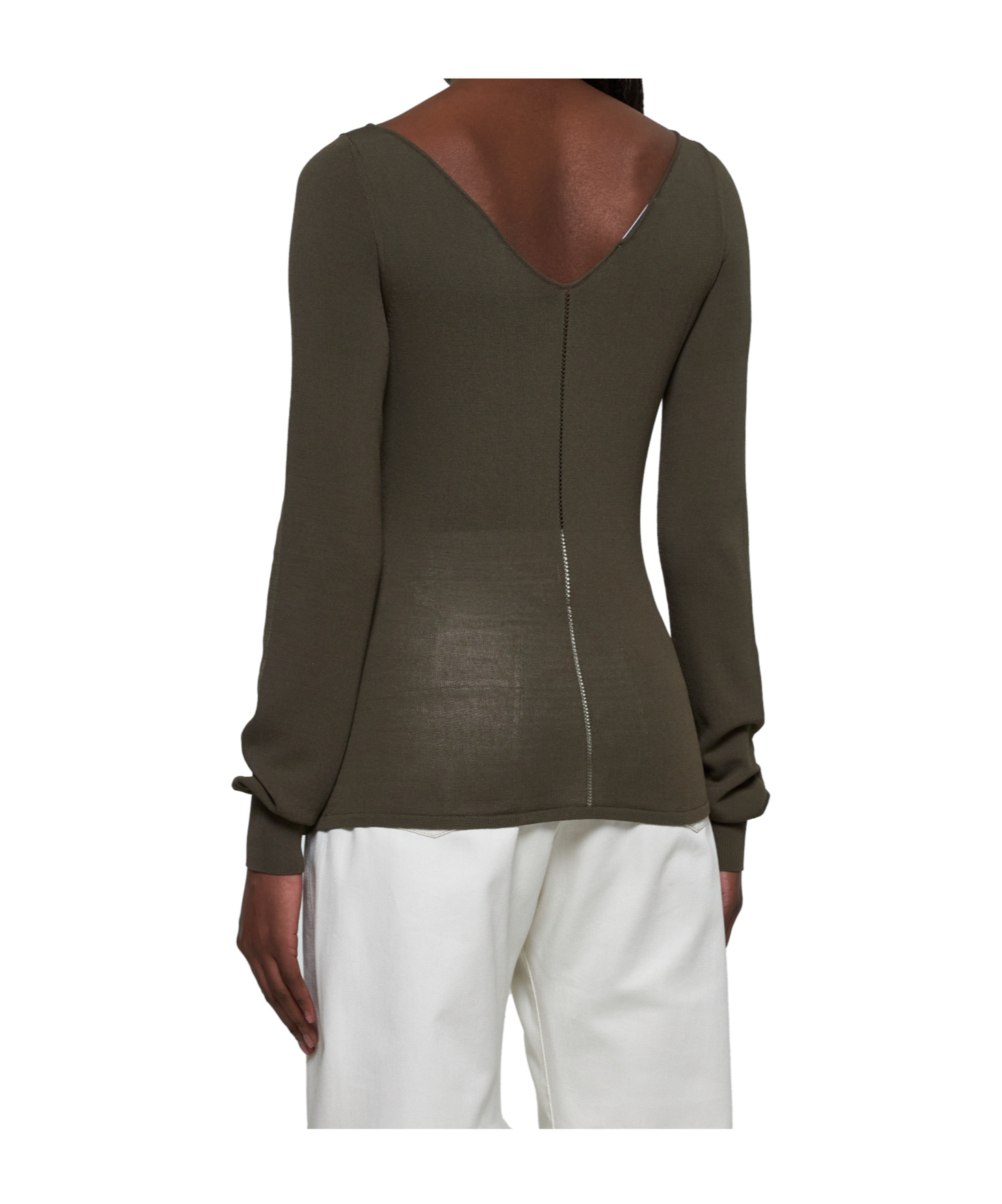 Lemaire Long-sleeved T-shirt In Brown