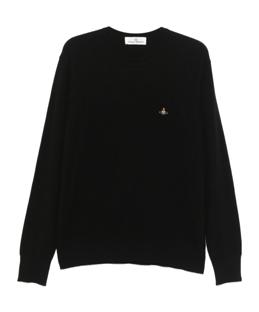 Vivienne Westwood Alex Round-neck Sweater In Black