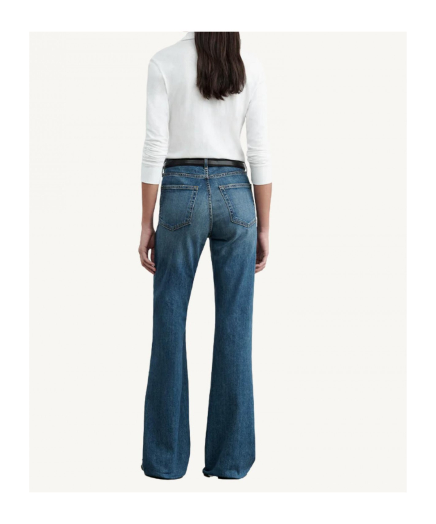 Nili Lotan Belt Loop Jeans In Blue