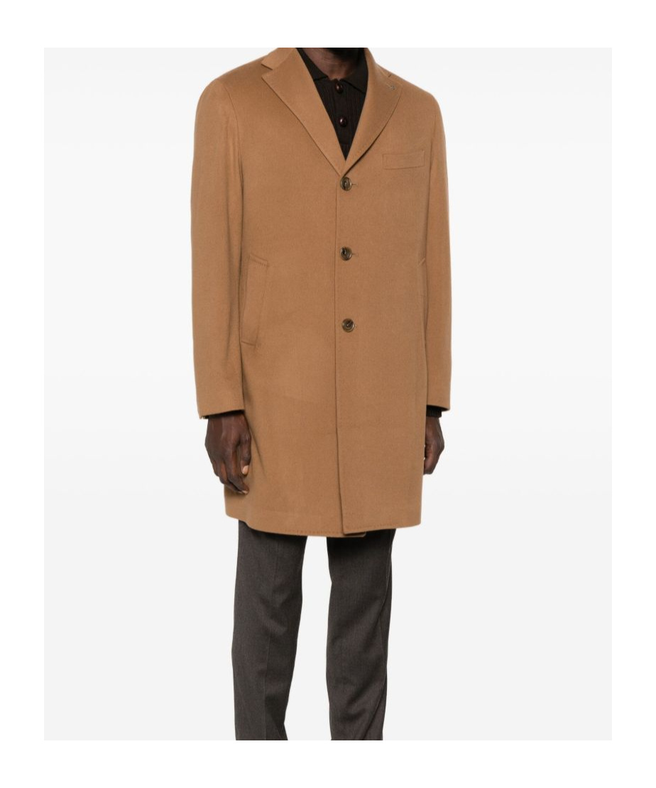 Tagliatore Single-breasted Coat In Brown