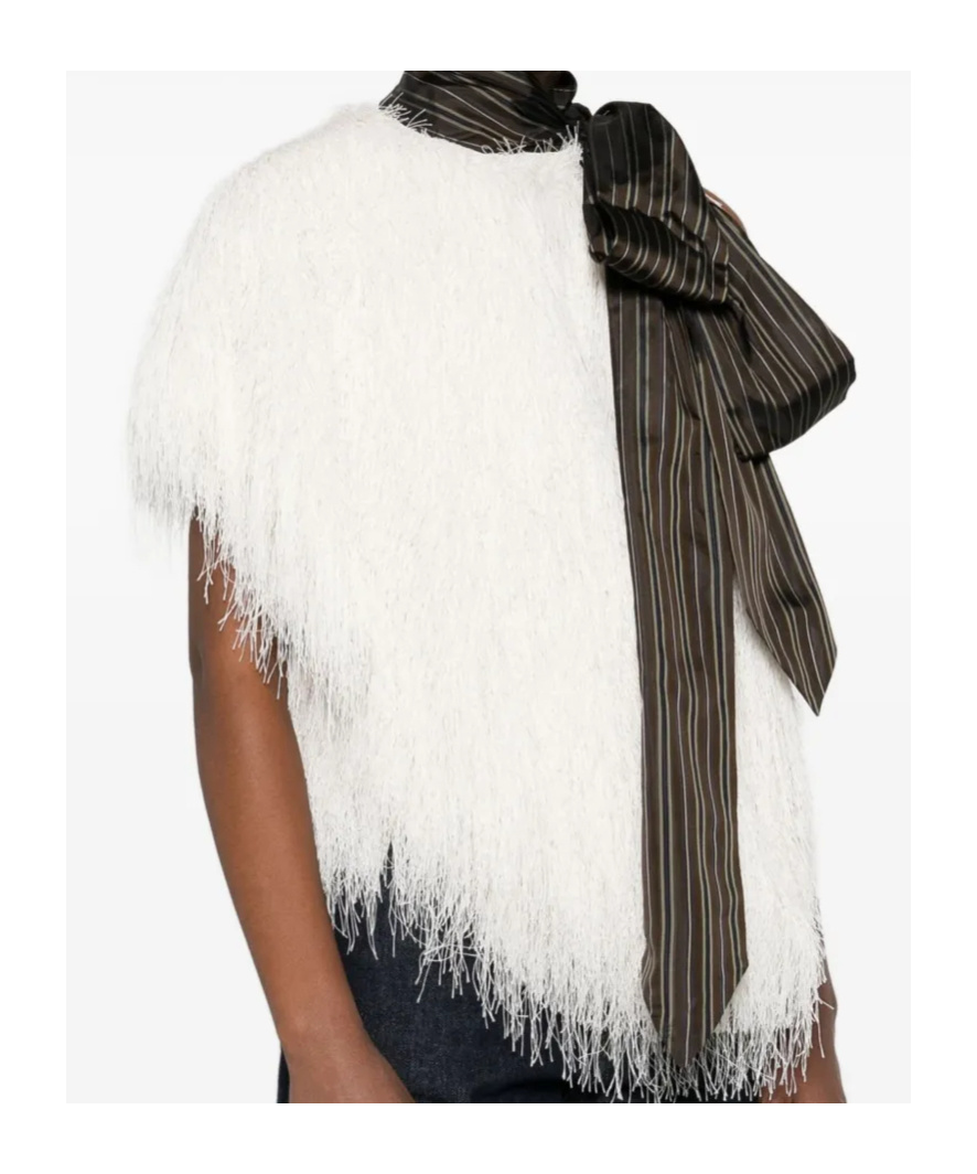 Dries Van Noten Asymmetrical Cover-up In White