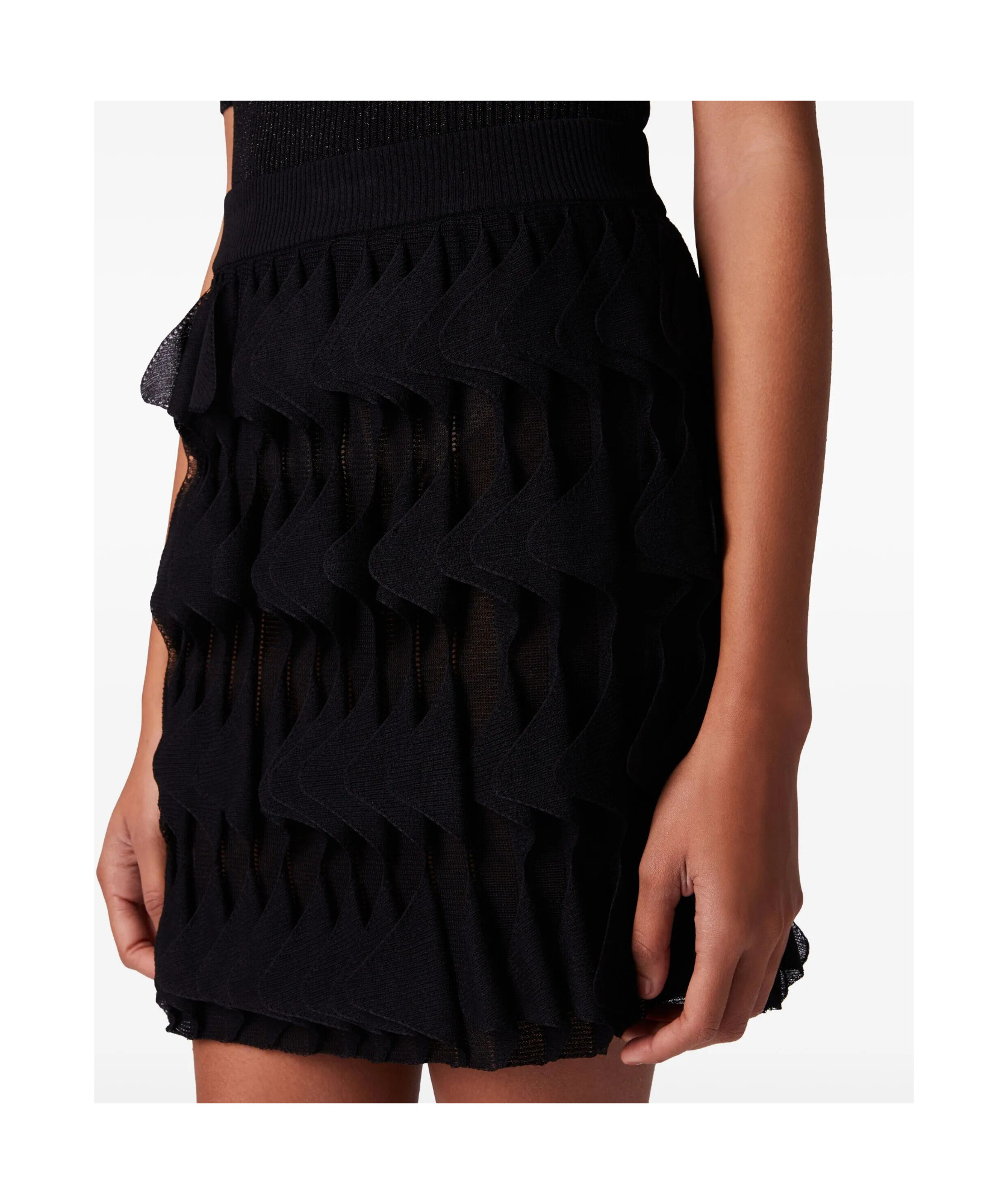 Shop Missoni Geometric-pattern Mini Skirt In Black
