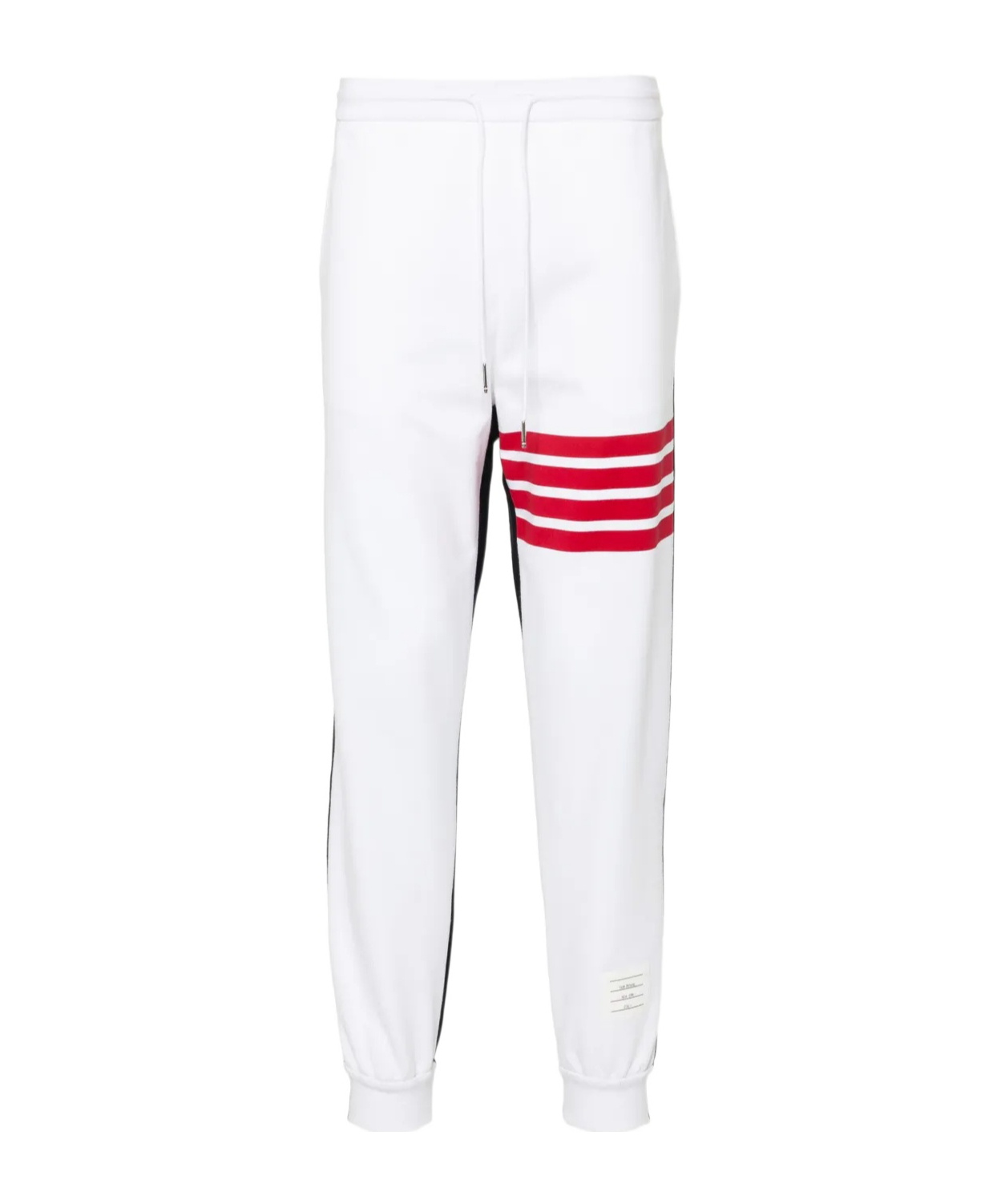 Thom Browne 4-bar Stripe Cotton Track Pants In White