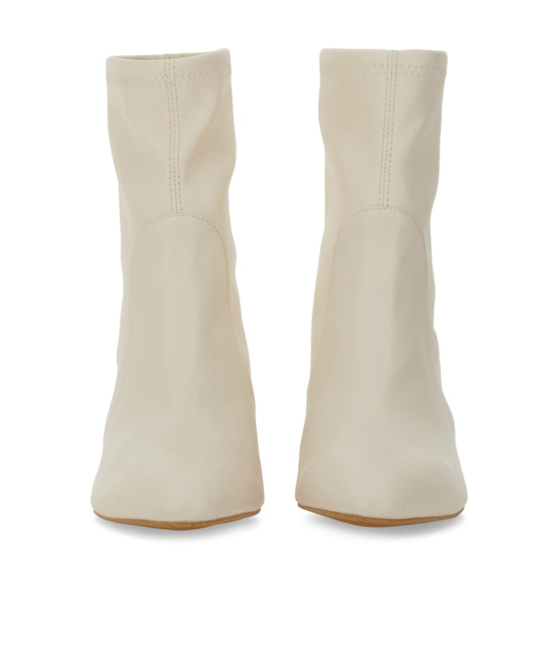 Stuart Weitzman Round-head Short Boots In Nude