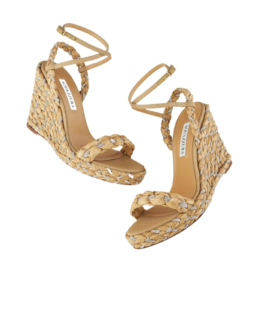 Aquazzura Costiera 120mm Wedge Espadrilles