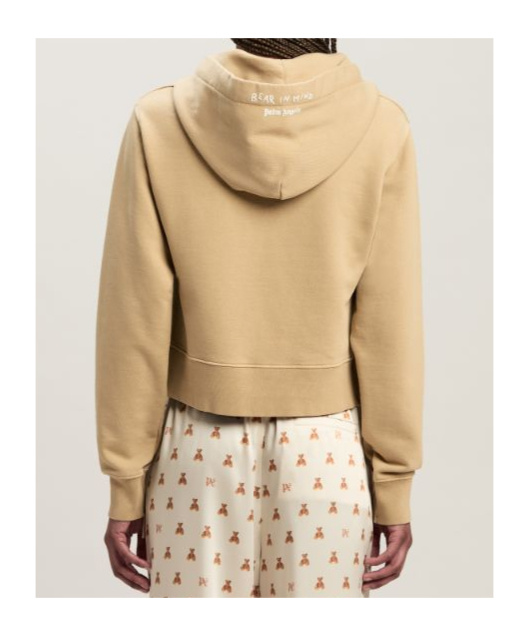 Palm Angels Sudadera Bear In Mind Con Capucha In Nude