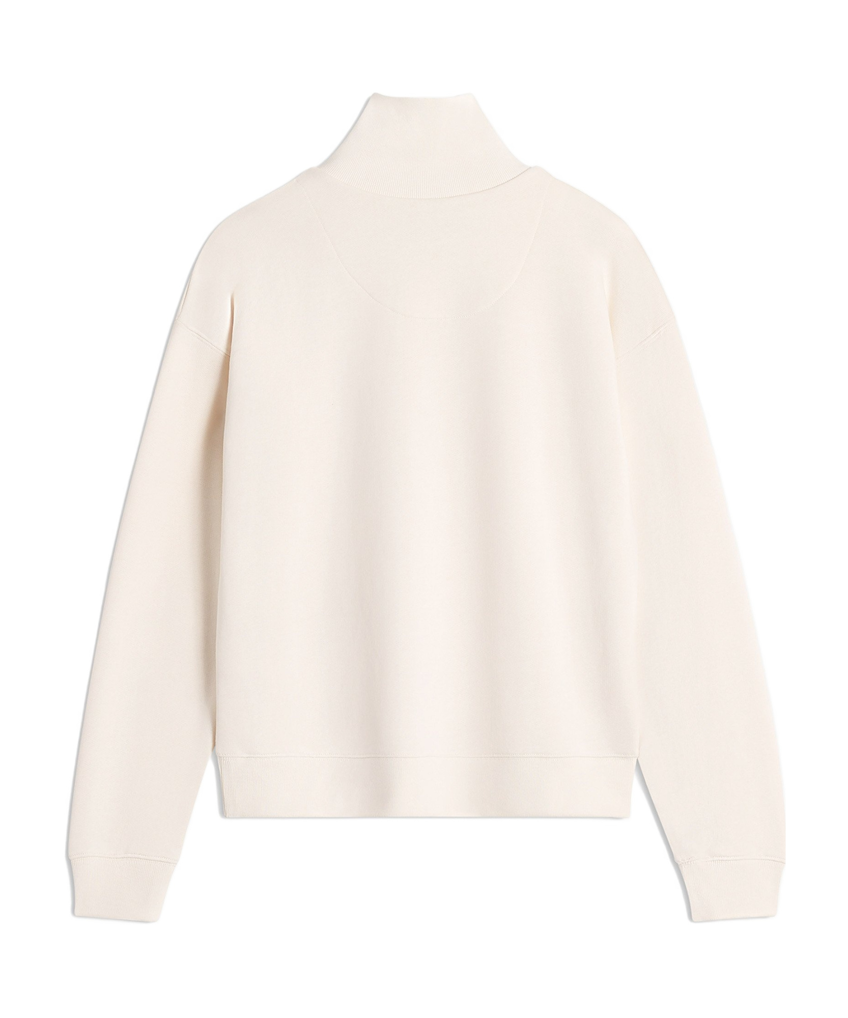 Maison Kitsuné Double Bold Fox Head Half Zip Comfort Sweatshirt In Metallic