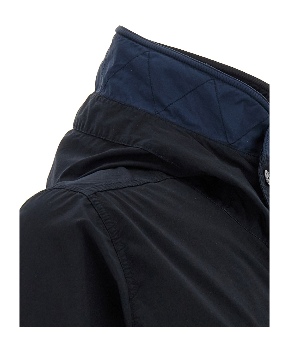 Stone Island Light Compact Touch Poly-tc Casual Jackets And Parka Blue In Blue