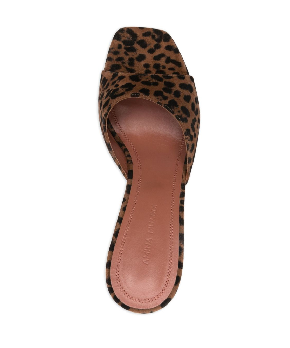 Amina Muaddi Square-toe High-heeled Sandals In Brown