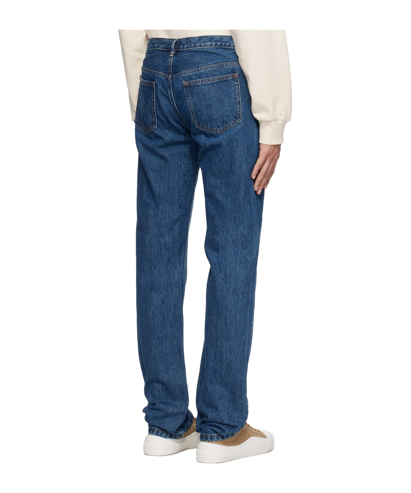 Apc Indigo New Standard Jeans In Blue