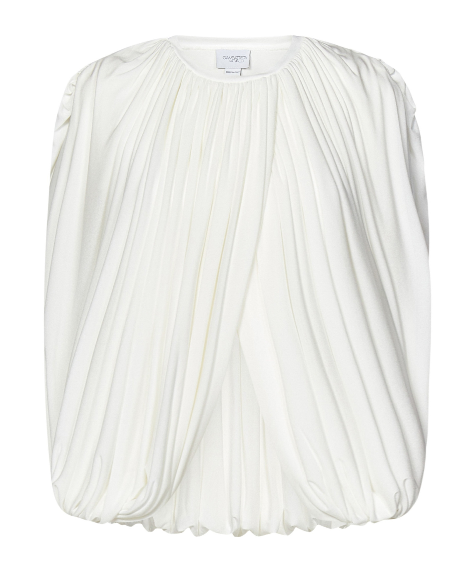 Giambattista Valli Pleated Blouse In White