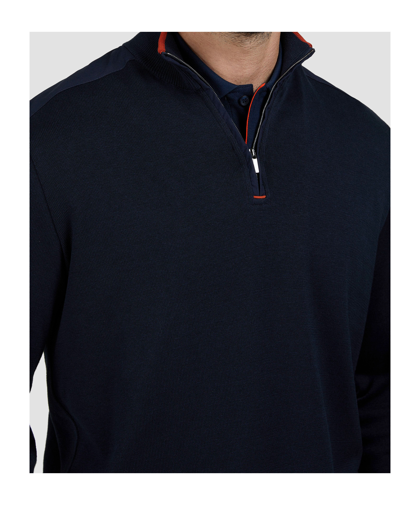 Paul & Shark Long-sleeved Sweater In Black