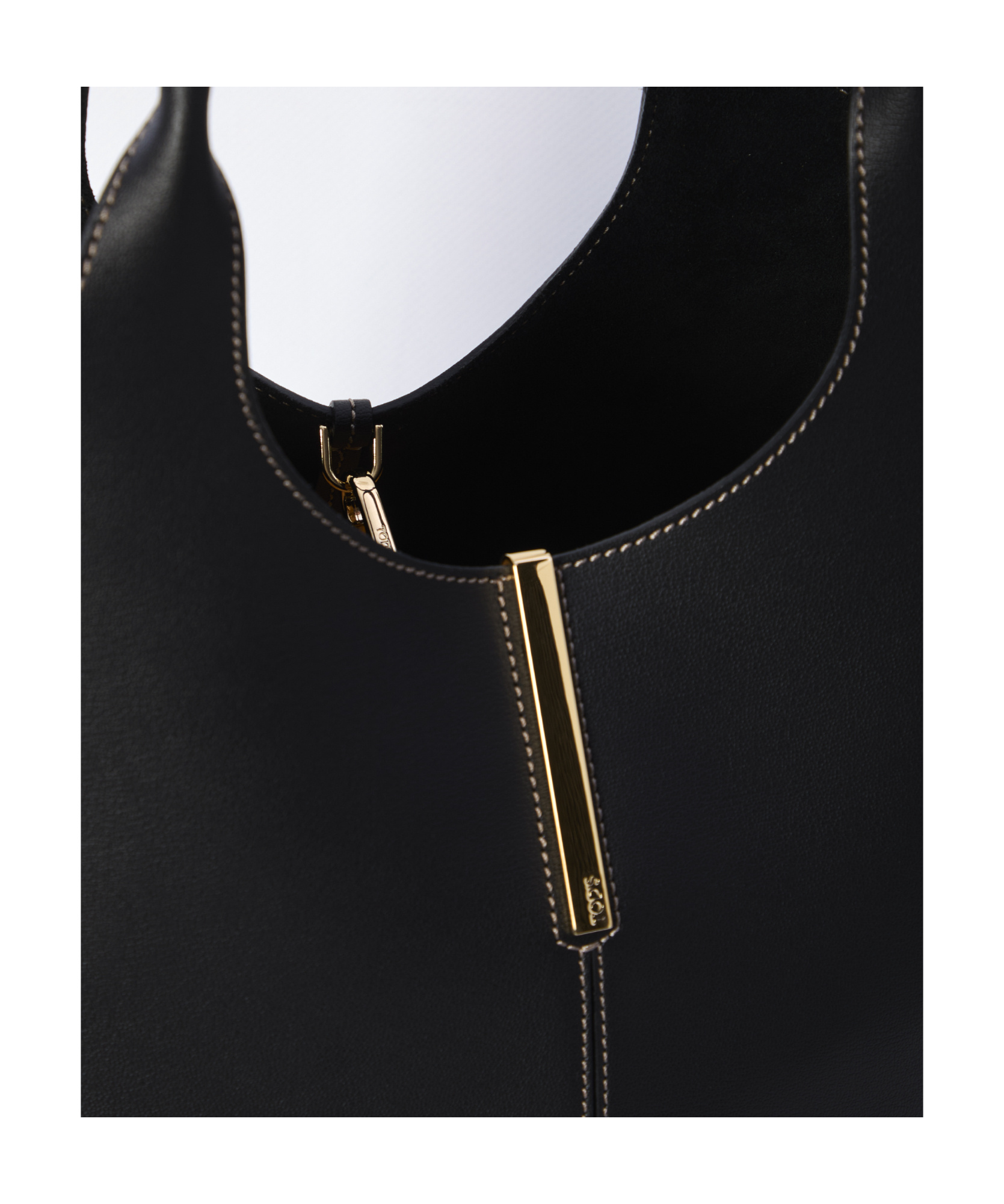 Shop Tod's Top Handle Shoulder Bag In Black