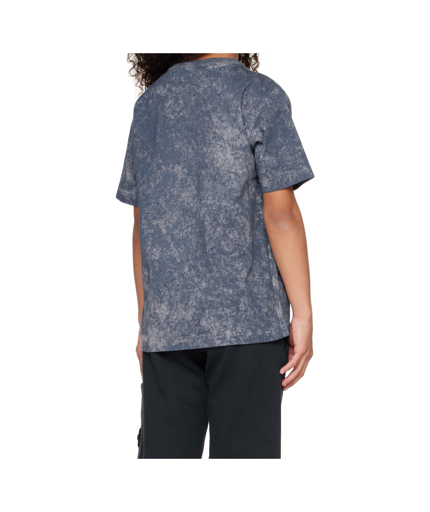 Stone Island Logo T-shirt In Blue