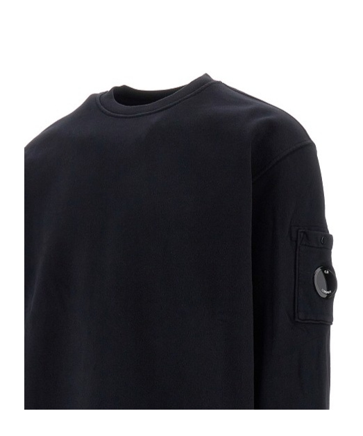 Shop C.p. Company Cotton Sweatshirt In Black