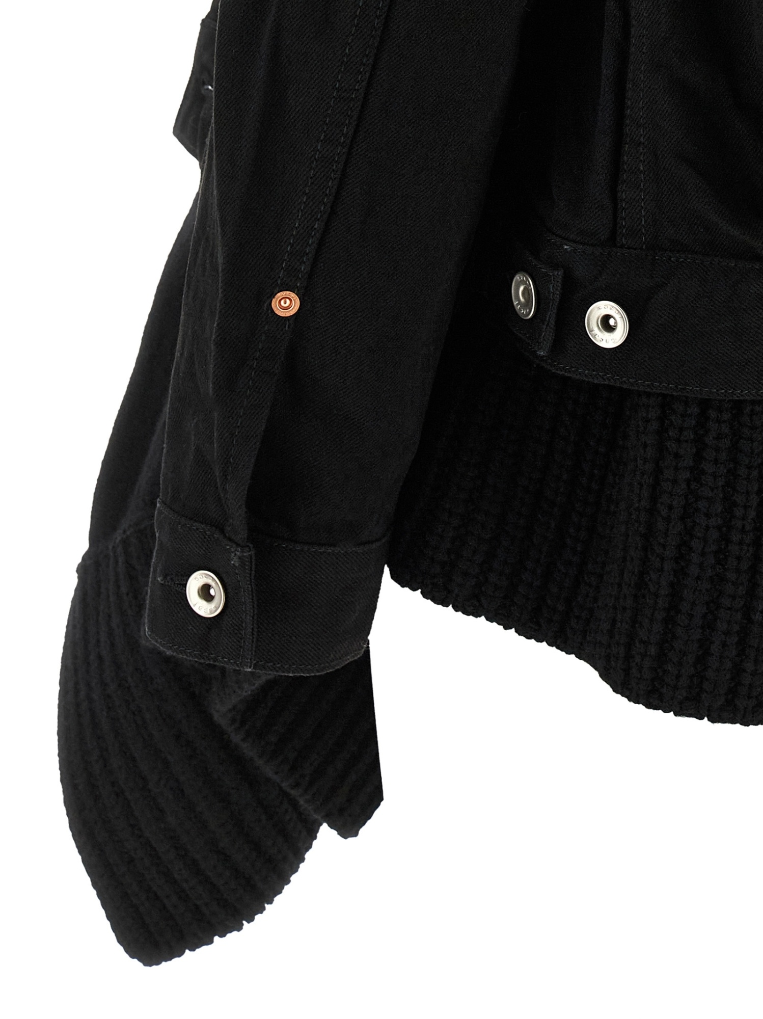 Sacai Long Sleeve Casual Jacket In Black