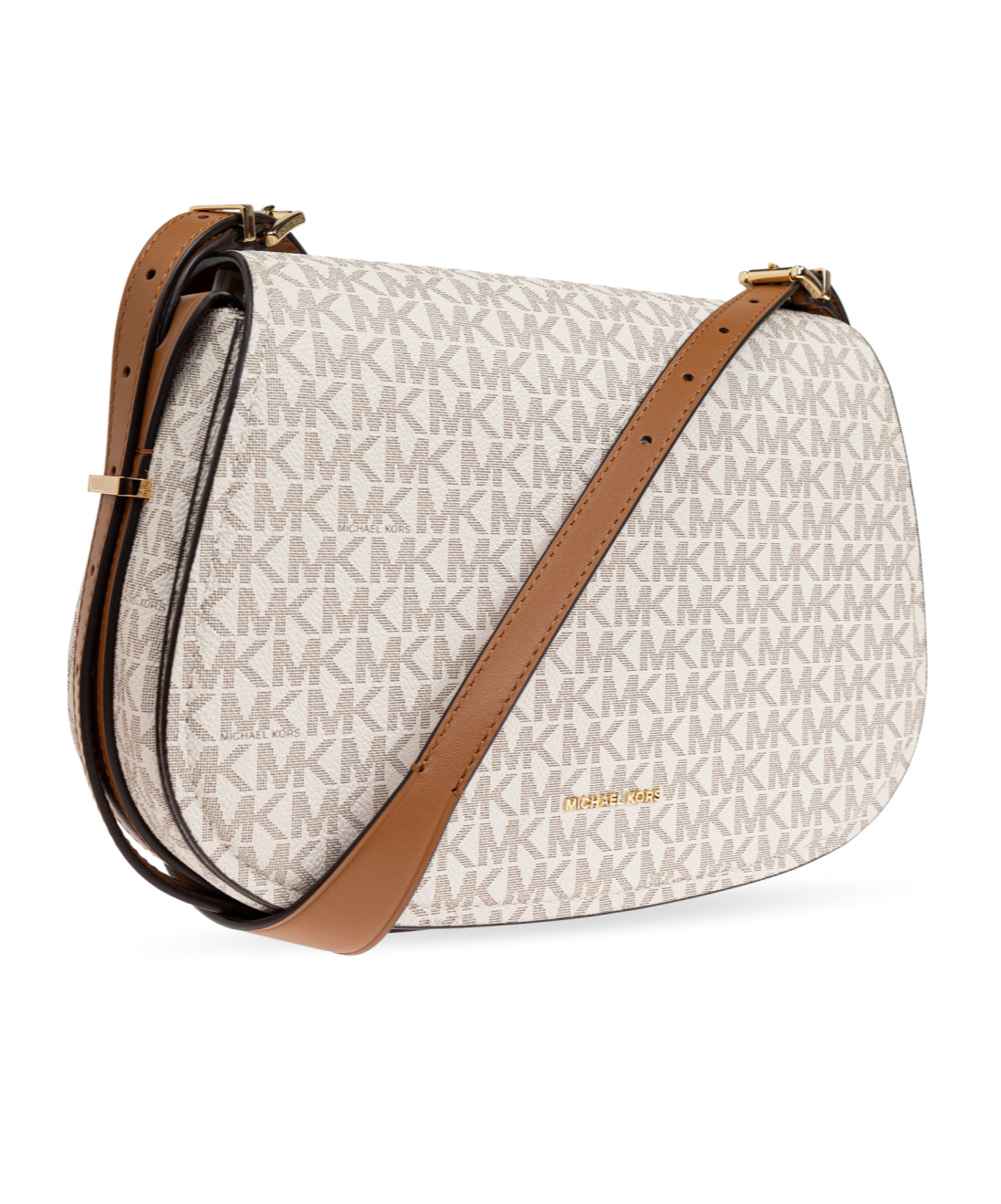 Shop Michael Michael Kors Moore Shoulder Bag In White