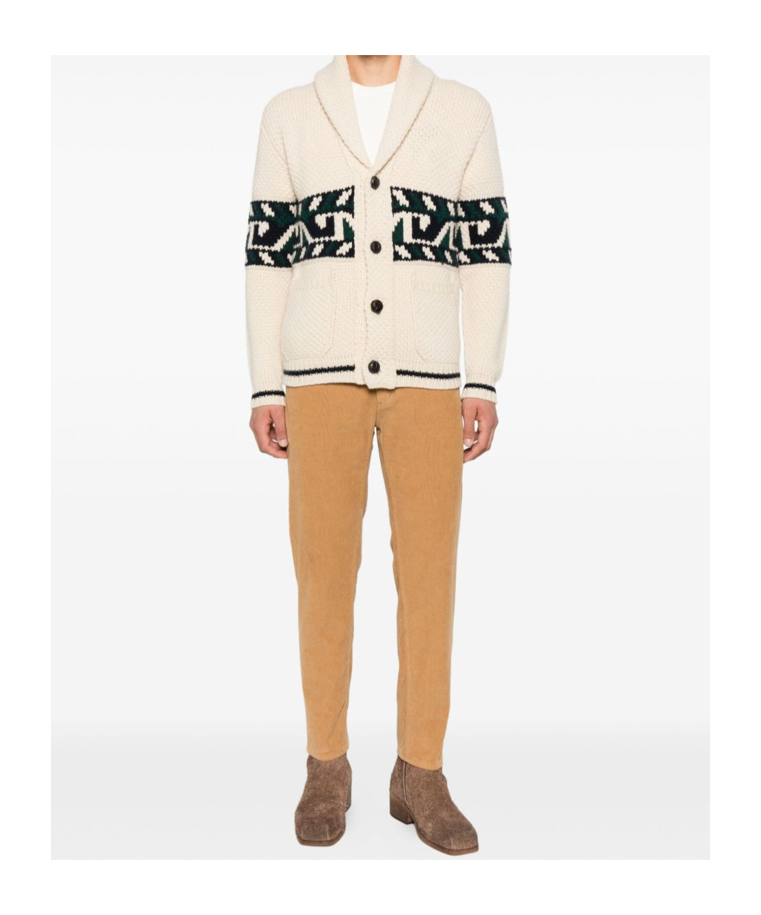 Dondup Straight Fit Corduroy Trousers In Brown
