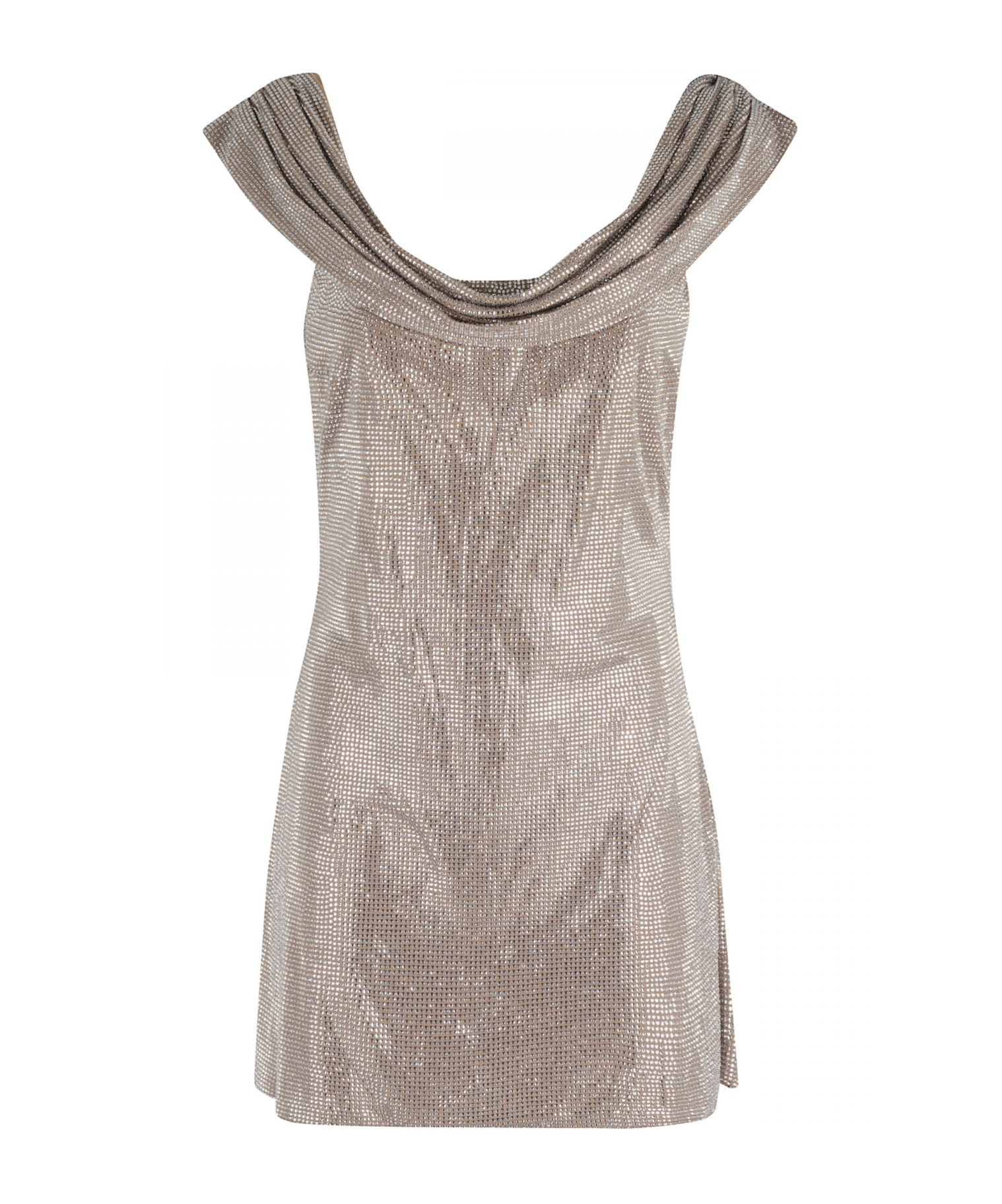 Giuseppe Di Morabito Crystal-embellished Mini Dress In Gray