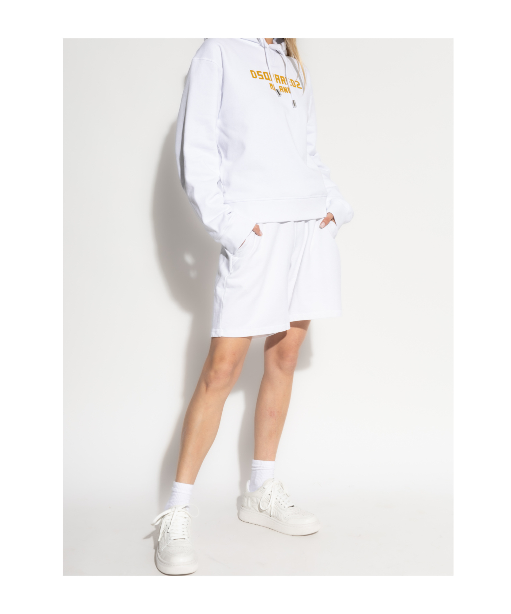Dsquared2 Long-sleeved Sweater In White
