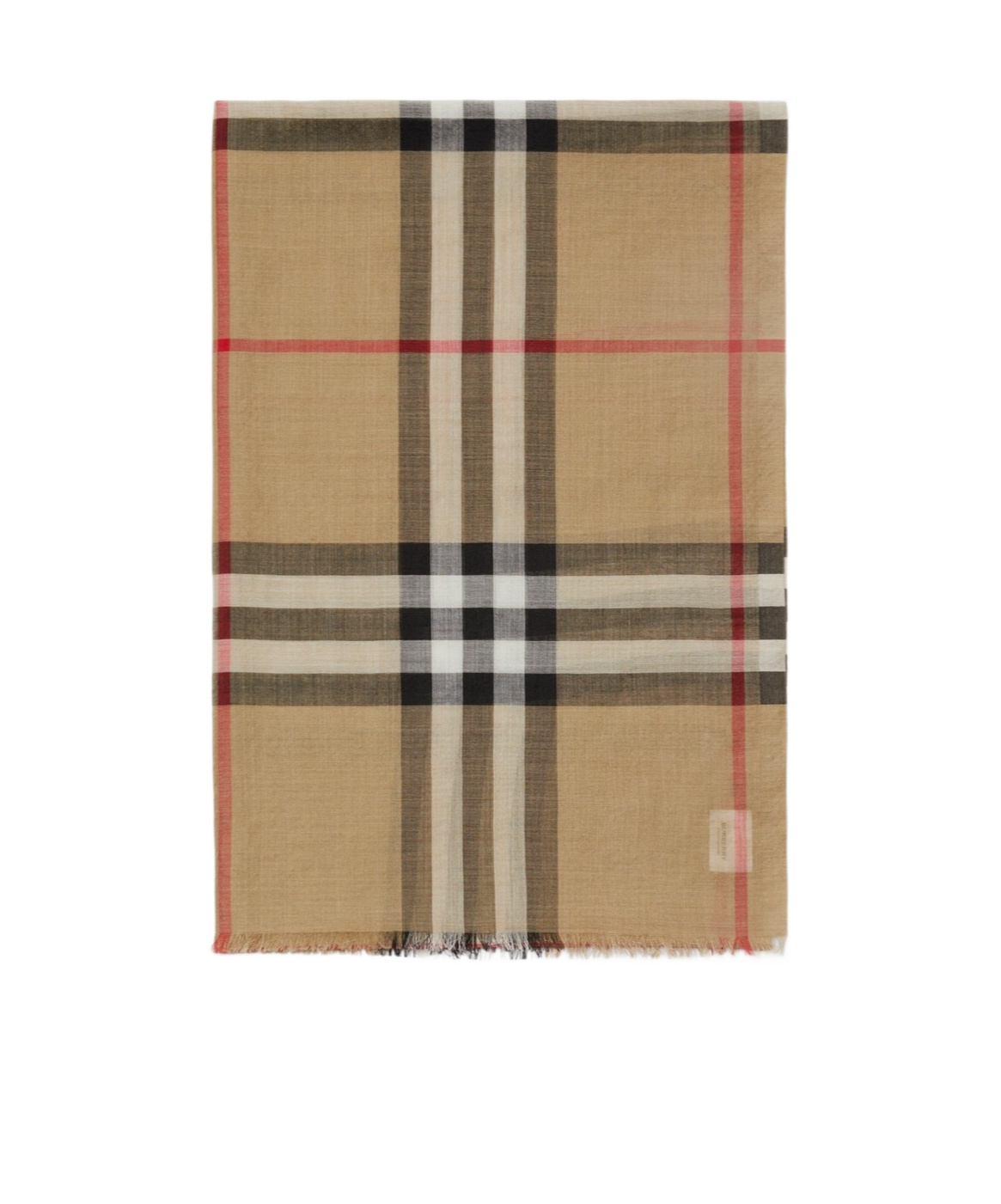 Burberry Giant Check Wool-blend Scarf In Green