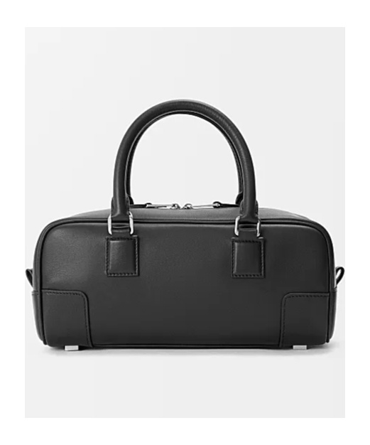 Loewe Womens Black Amazona 23 Cropped Leather Shoulder Bag In Black