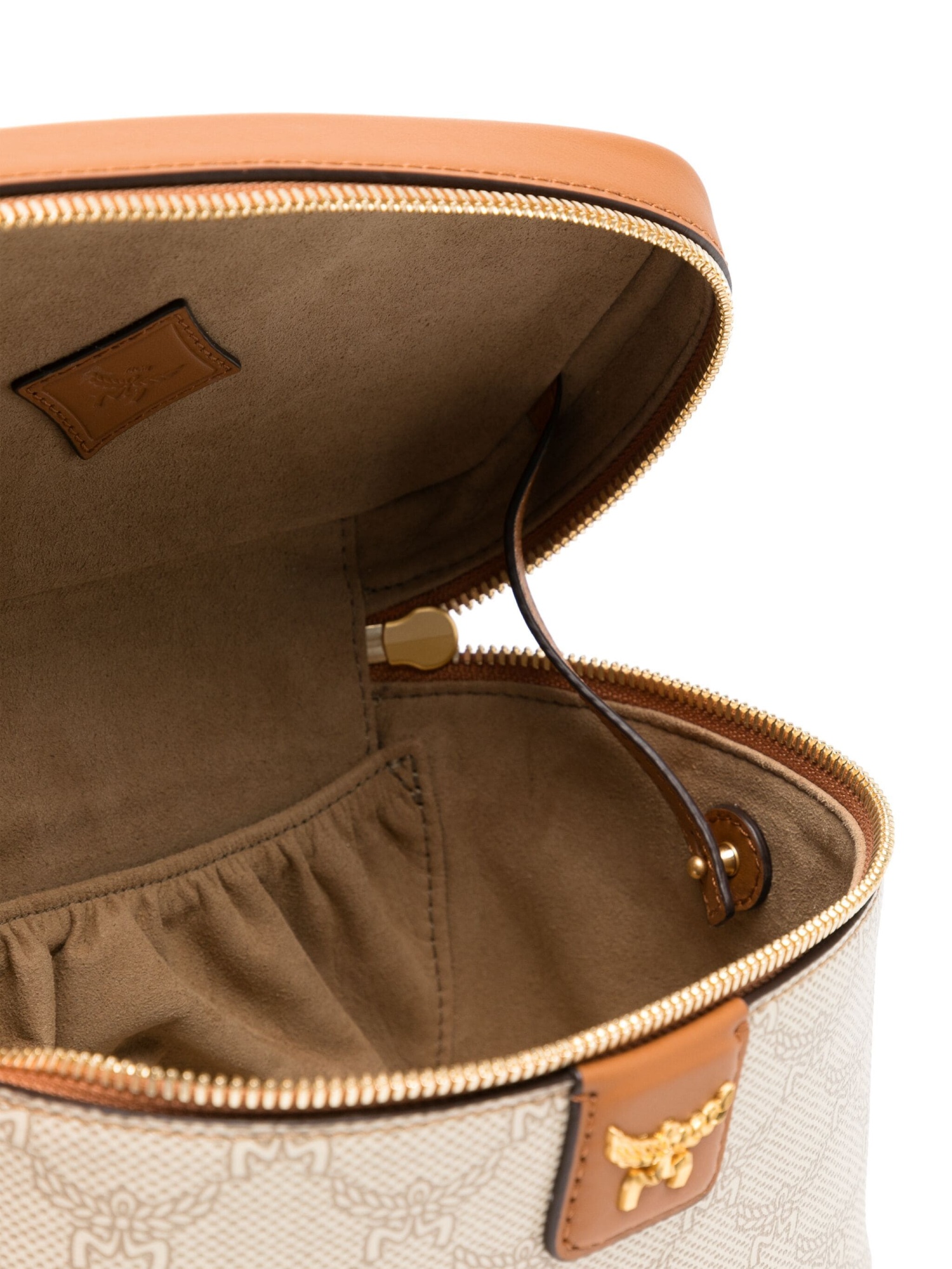 Mcm Small Himmel Vanity Crossbody Bag In Nude