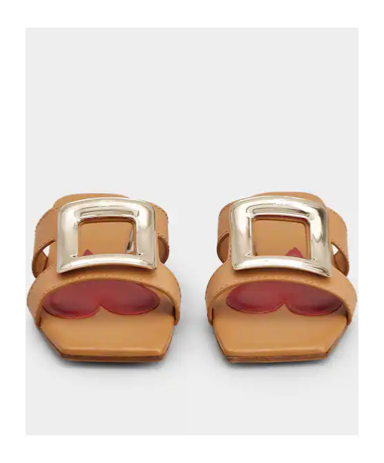 Roger Vivier Woman Sandals Tan Size 6 Leather In Brown