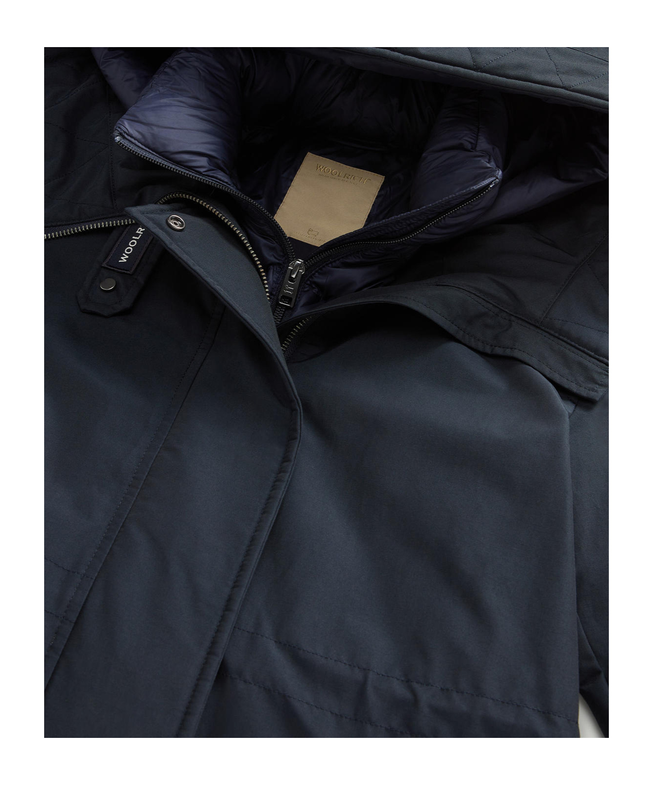 Woolrich Ramar Cloth Three-in-one Parker Coat In Black