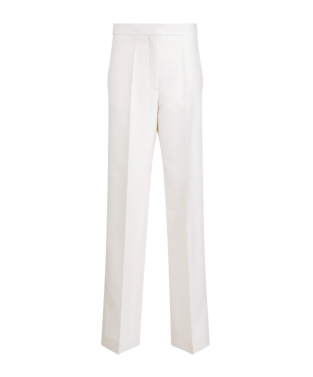 Dior Creased Detail Casual Pants In White