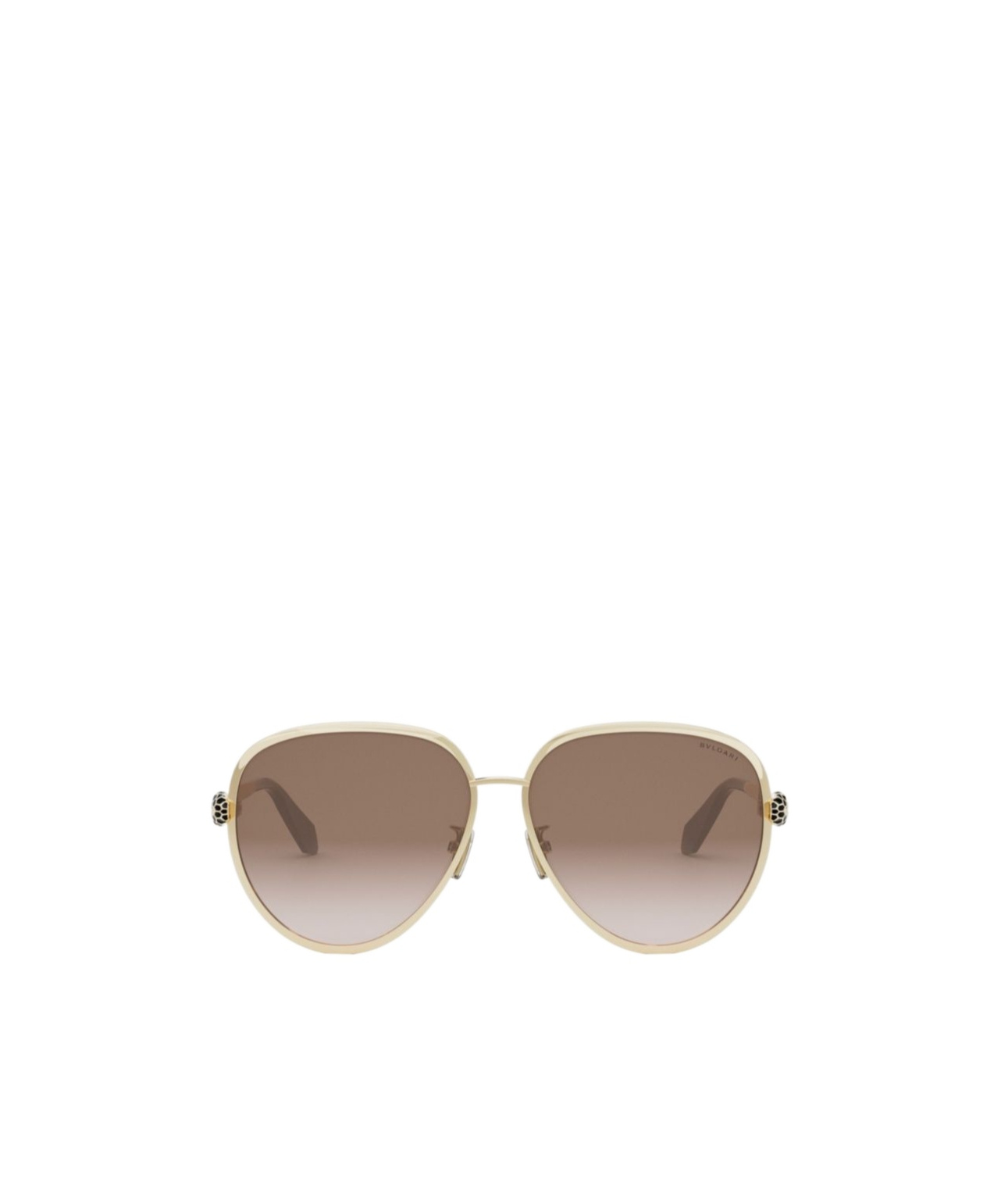 Bvlgari Bulgari Aviator Frame Sunglasses In Gray