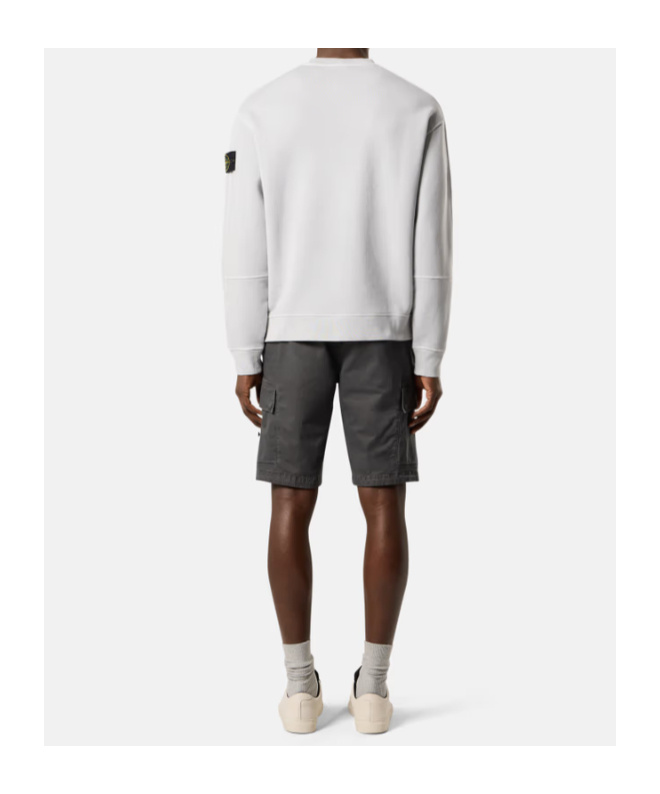 Stone Island Compass-badge Sweatshirt In White