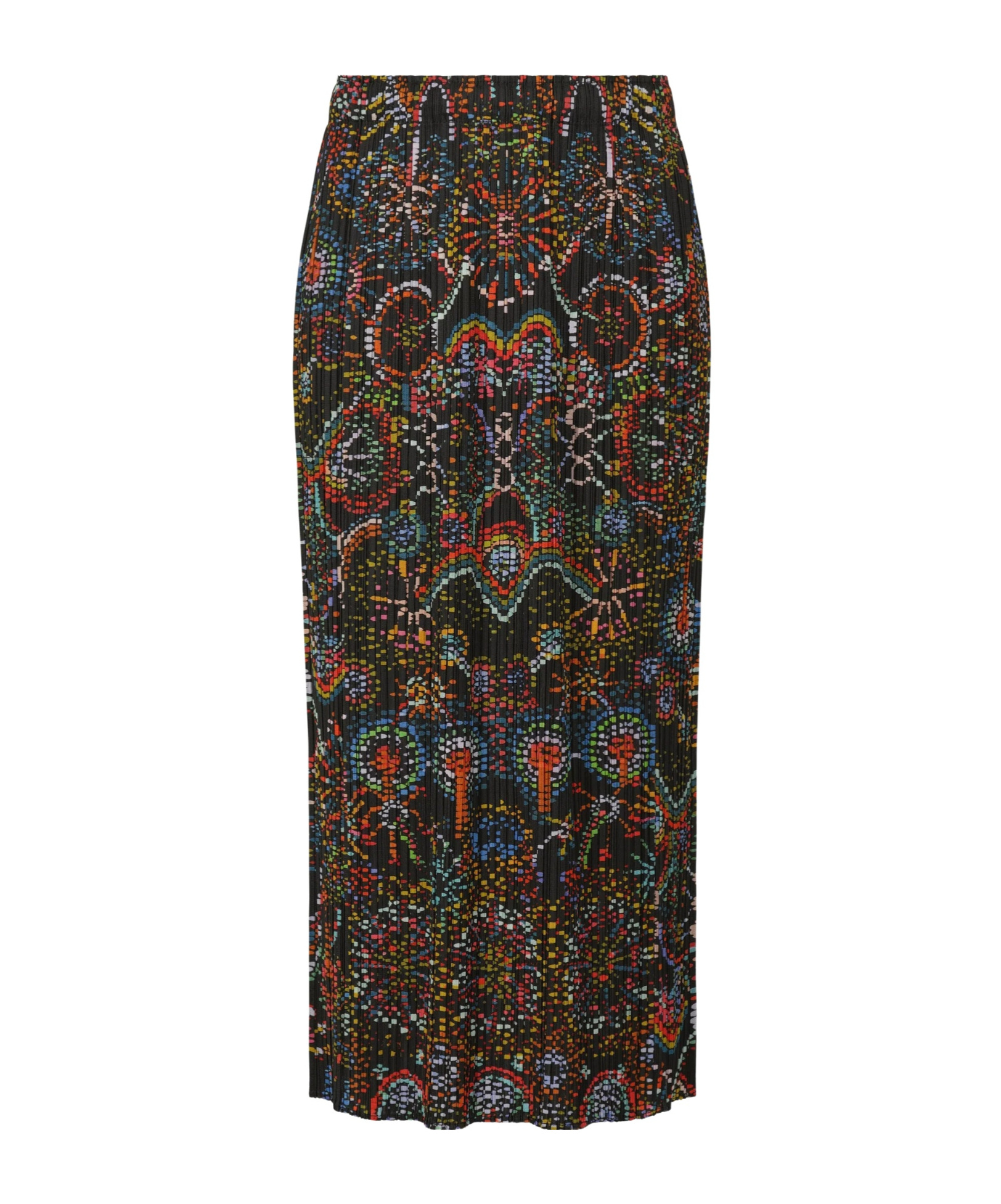 Issey Miyake Black Light Festival Midi Skirt In Black