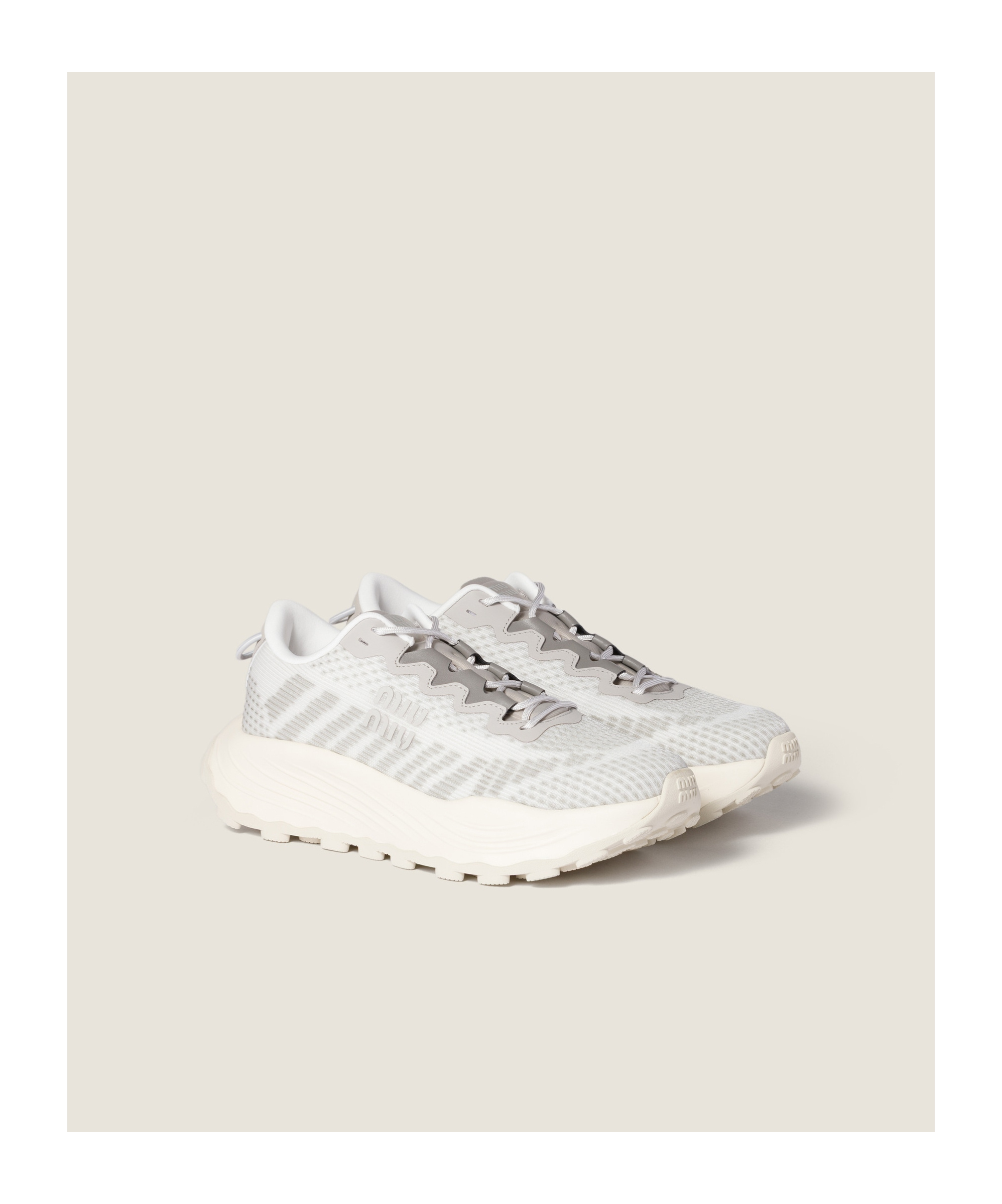 Miu Miu Technical Fabric Sneakers In Multi